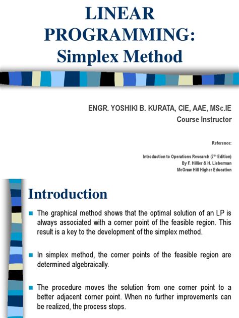 Afbeeldingsresultaten voor Simplex Method PDF