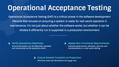 Operational Acceptance Testing Process Flow Chart에 대한 이미지 결과