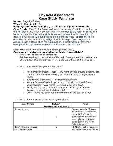 Afbeeldingsresultaten voor Physical Assessment Module Case Study Essay Examples