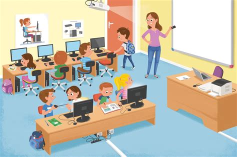 Image result for Computer Lab Cartoon