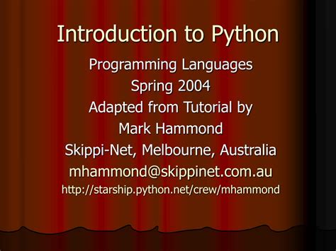 Image result for Introduction to Python Programming Ppt Presentation