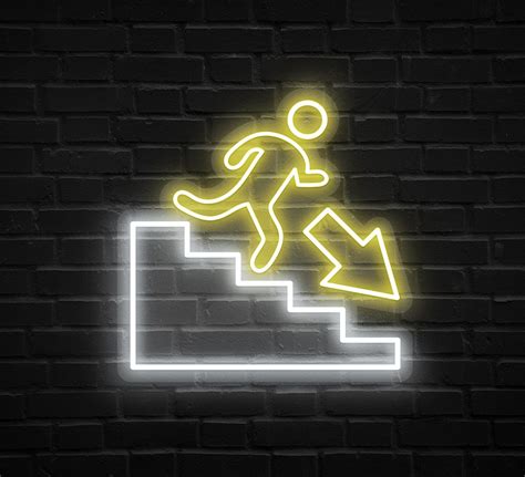 Image result for Neon Exit Sign