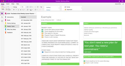 Image result for OneNote Project Overview Template
