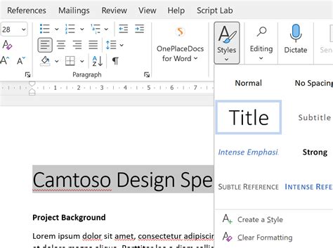 How to Create a Structured Document in Word に対する画像結果