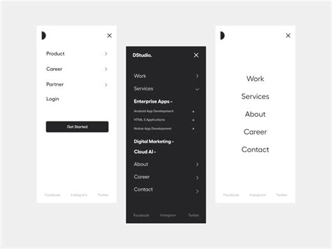 Image result for Menu Page Examples for an App