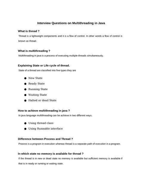 Image result for Multithreading Interview Questions