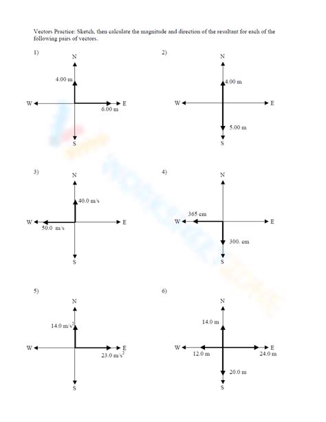 Vector Addition Worksheet Key に対する画像結果