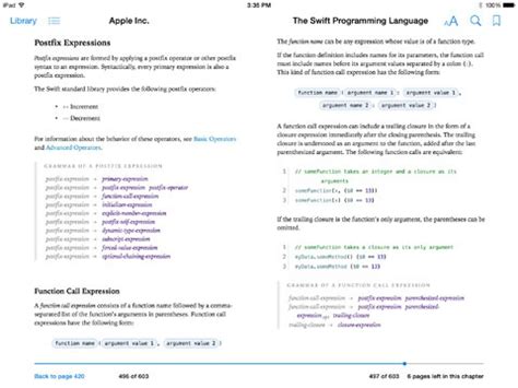 Toradh íomhá ar Swift Programming Book
