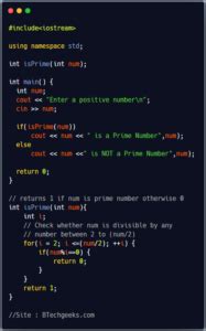 Image result for Prime Number by Function in C Programming