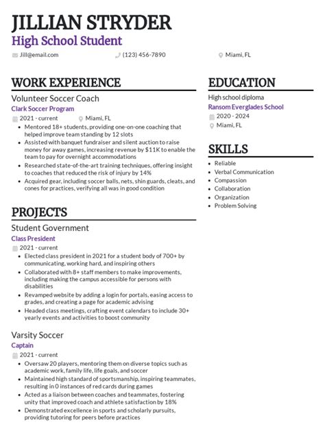 Image result for Student First Job Resume Example