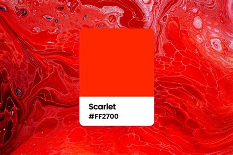 Image result for Scarlet Color