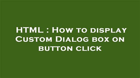 Image result for Dialog Box in HTML
