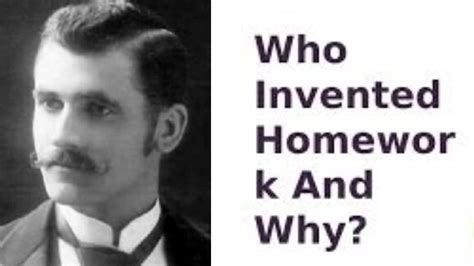 Image result for Guy Who Invented Homework