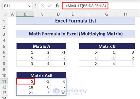 Image result for Formula List for Excel