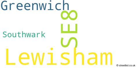 Afbeeldingsresultaten voor Postcode Map SE8 3FB