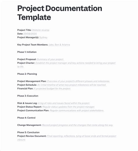 Image result for ASP.NET Project Documentation Template