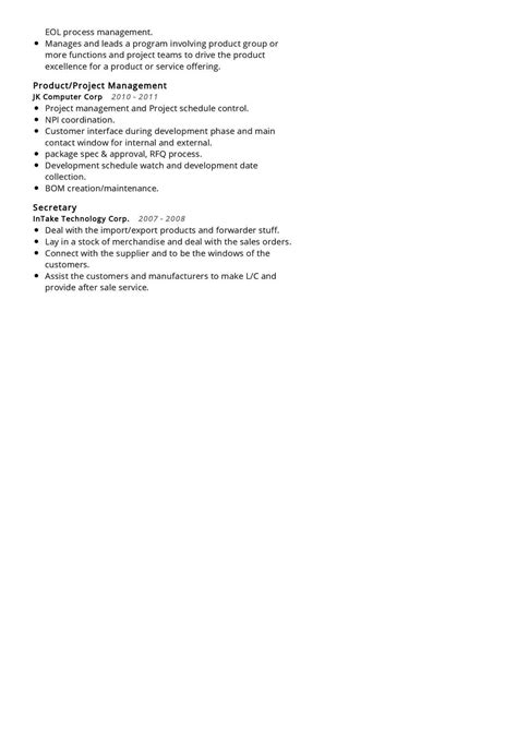 Image result for Program Manager Resume Sample