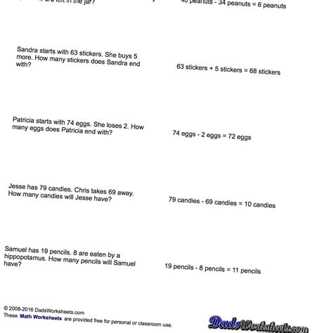 Image result for Easy Math Word Problems Worksheets