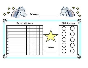 Afbeeldingsresultaten voor Blank Sticker Chart
