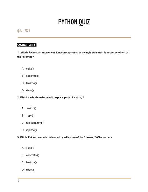 Image result for Python Quiz