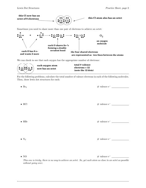 Lewis Structure Worksheet Answers に対する画像結果