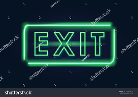 Image result for Neon Exit Sign