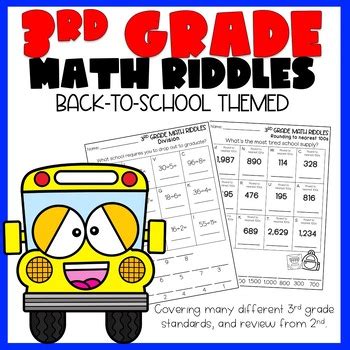 Toradh íomhá ar 3rd Grade Math Riddles