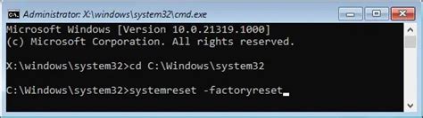Image result for Command-Prompt Comand to Factory Reset