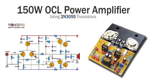 2N3055 Amplifier Circuit に対する画像結果