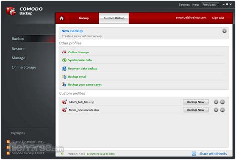 Image result for Comodo Backup Download
