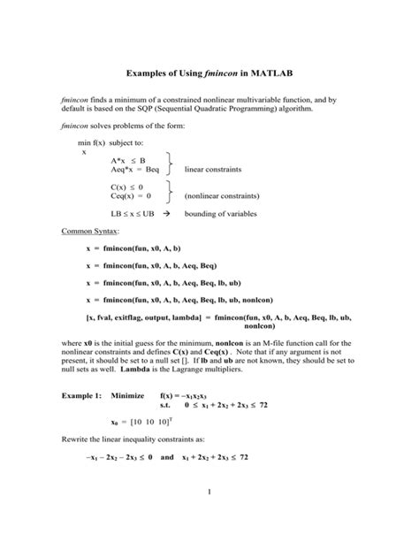 Fmincon MATLAB に対する画像結果