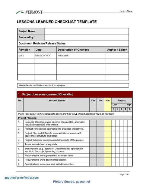 PRINCE2 Lessons Learned Template に対する画像結果