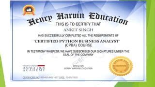 Toradh íomhá ar Data Science Python Business Analyst