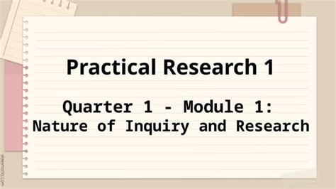 Image result for Practical Research 1 Module