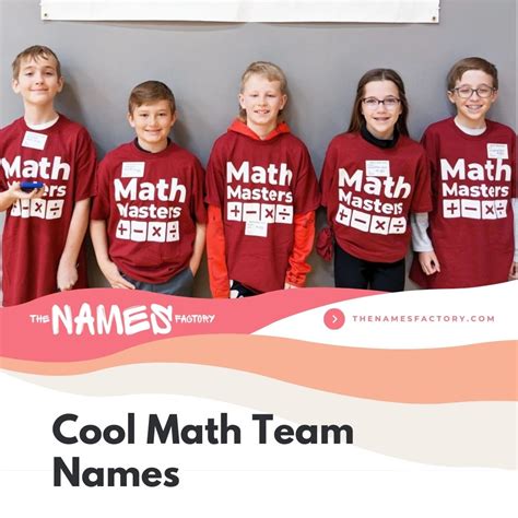 Image result for Math Group Names Theme