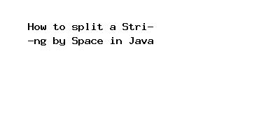 Image result for Single Space in Java