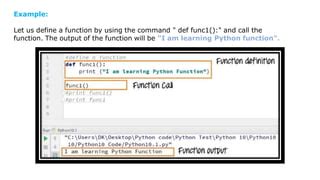 Image result for Introduction to Python Functions