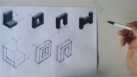 Afbeeldingsresultaten voor Isometric Drawing Exercises Beginners