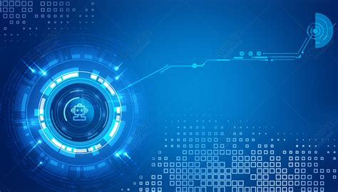 Toradh íomhá ar High Resolution Technology Background Blue