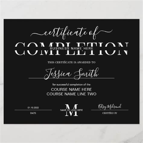 Image result for Certificate of Completion Minimalist