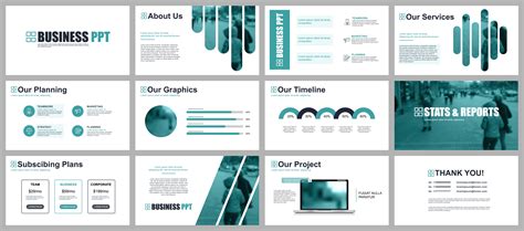 Business presentation powerpoint slides templates 252780 Vector Art at ...