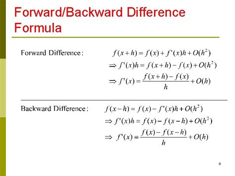 Afbeeldingsresultaten voor Formula of Numerical Differentiation Using Forward Difference Method