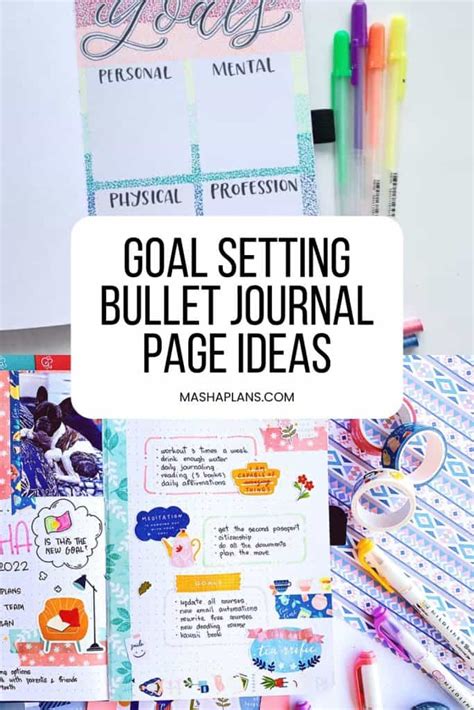 Image result for Goal Setting Bullet Journal