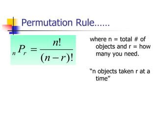 Image result for Permutation Rule in Probability