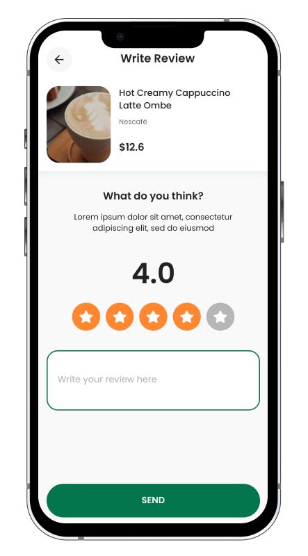 Toradh íomhá ar React Native Coffee