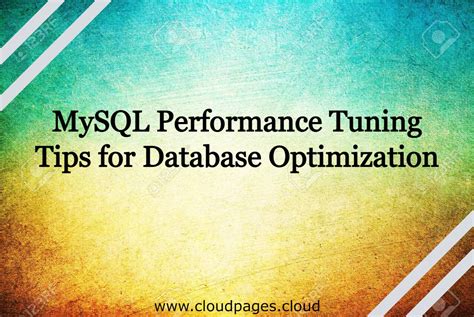 MySQL Performance Optimization に対する画像結果
