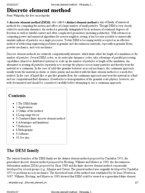 Discrete Element Method に対する画像結果