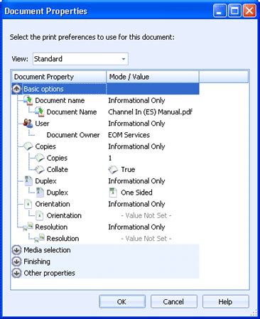 Image result for Document Properties Dialog Box Excel