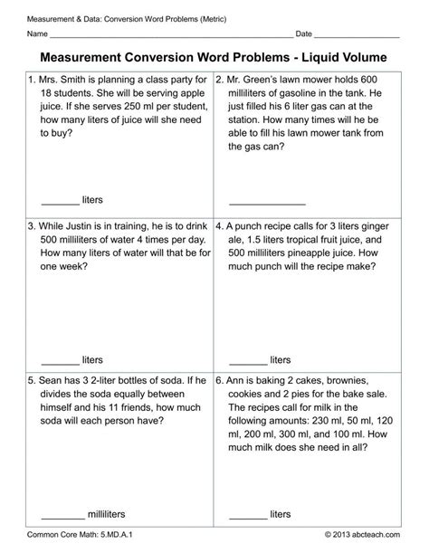 Toradh íomhá ar Word Problems Worksheet Middle School