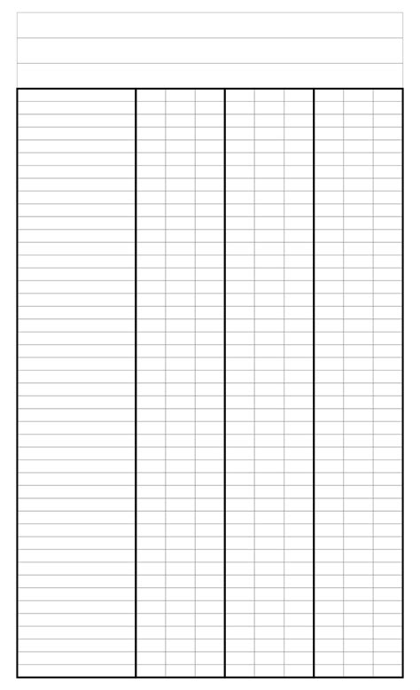 Blank Tables with Rows and Columns に対する画像結果